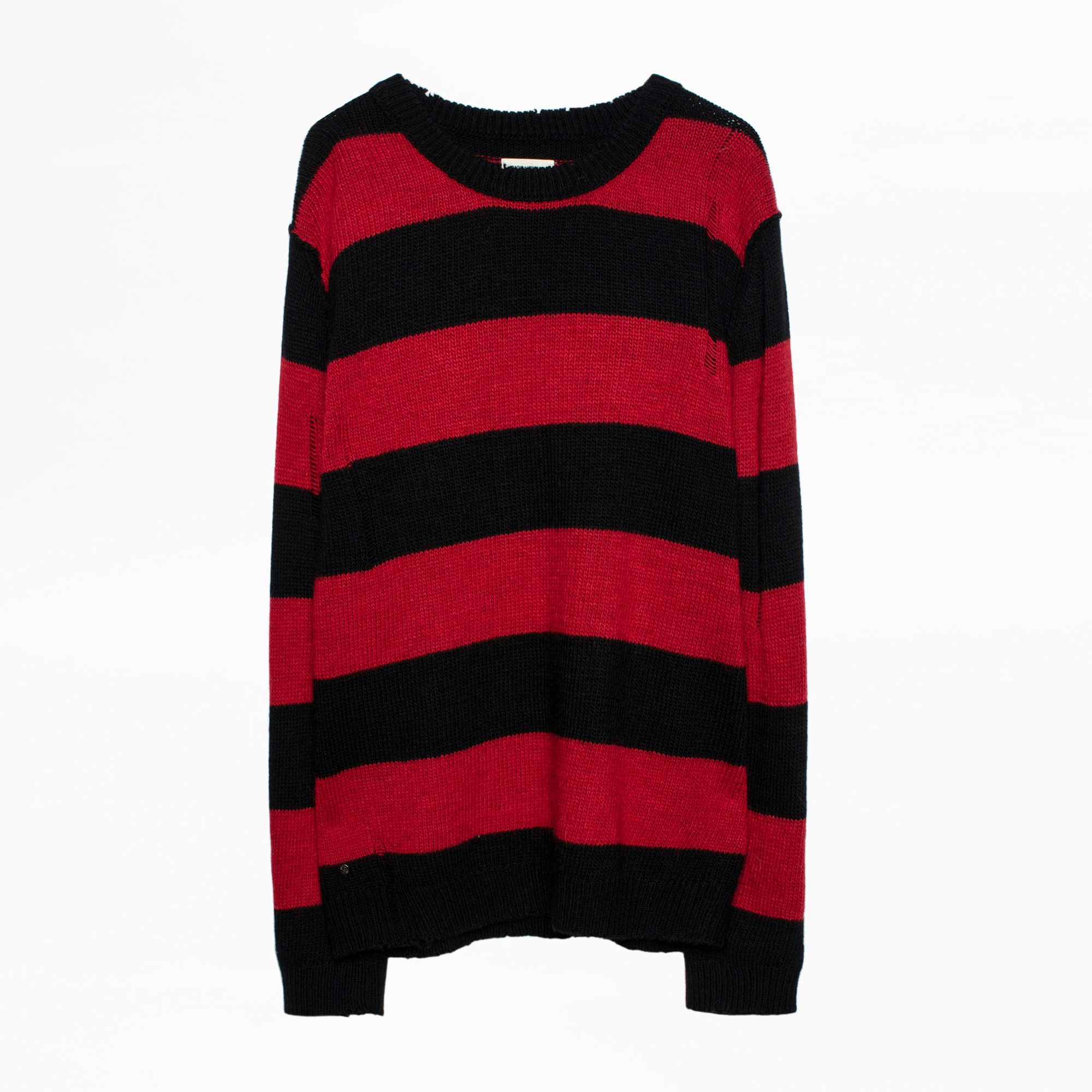 Bensi Stripes Sweater - Men's round neck sweater.